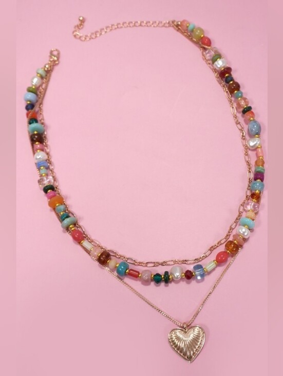 josslyn Jewelry - Golden Hour Heart Necklace